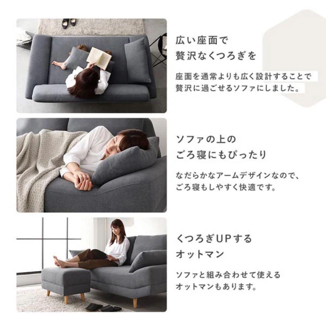 【新品同様】 RASIK『Plento プレント』二人掛けソファ 幅167cm