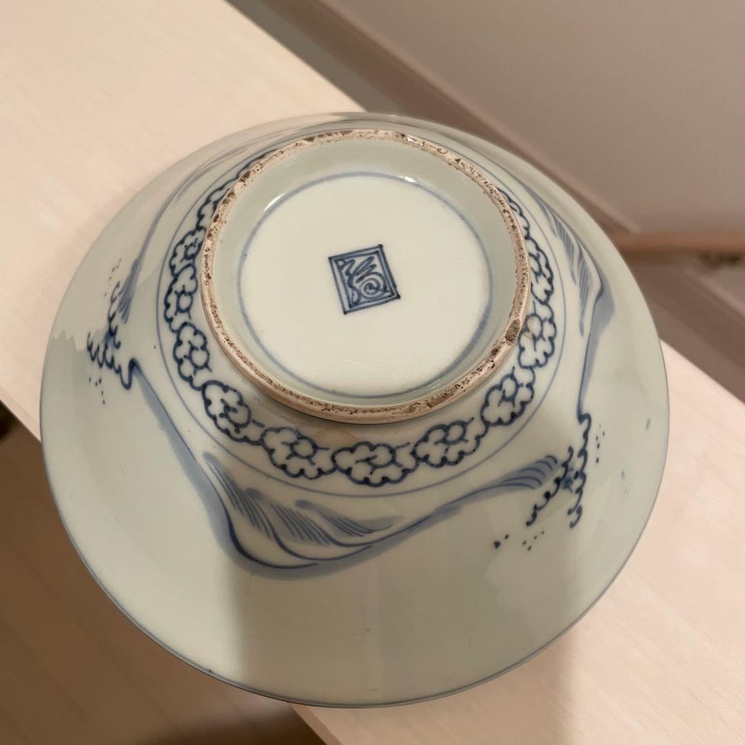 古伊万里　角福　龍　深皿　鉢