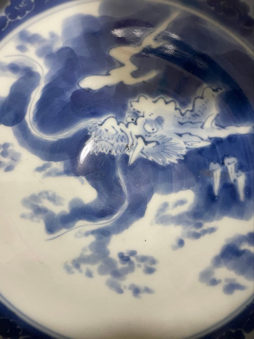 古伊万里　角福　龍　深皿　鉢