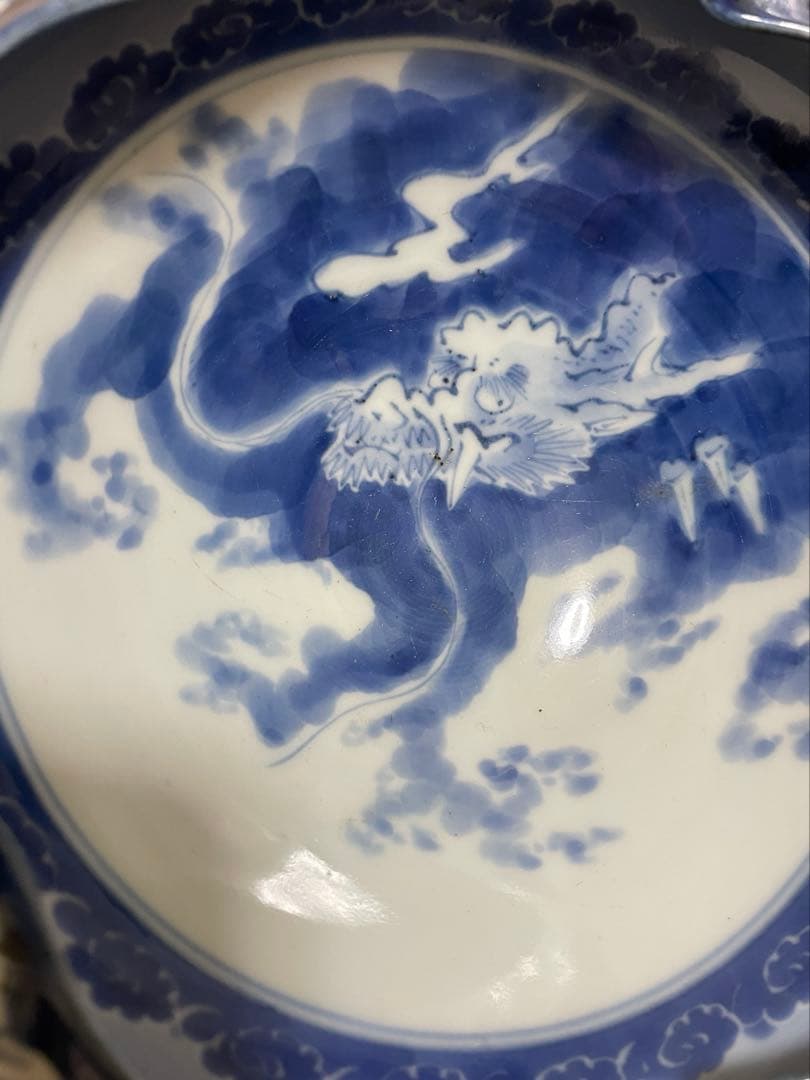 古伊万里　角福　龍　深皿　鉢