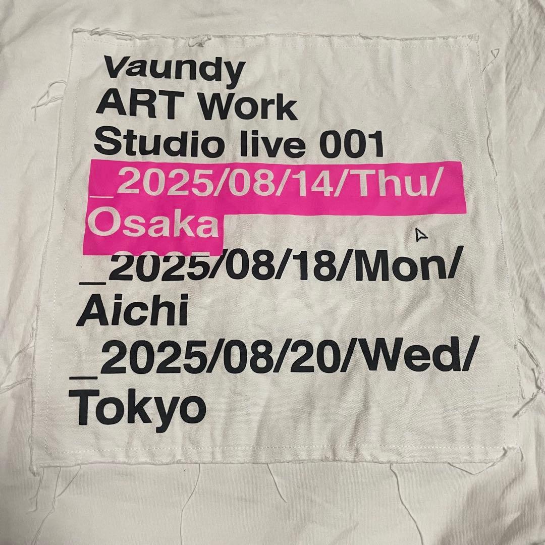 Vaundy ART Work Studio live 001 Tシャツ 大阪