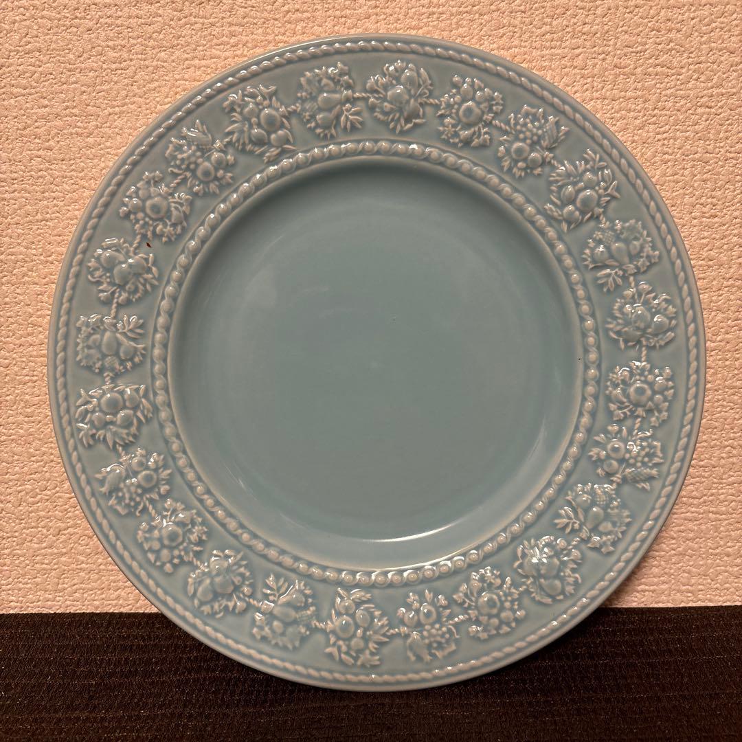 ウェッジウッド　フェスティビティー　ブルー　デザートプレート　20.5cm