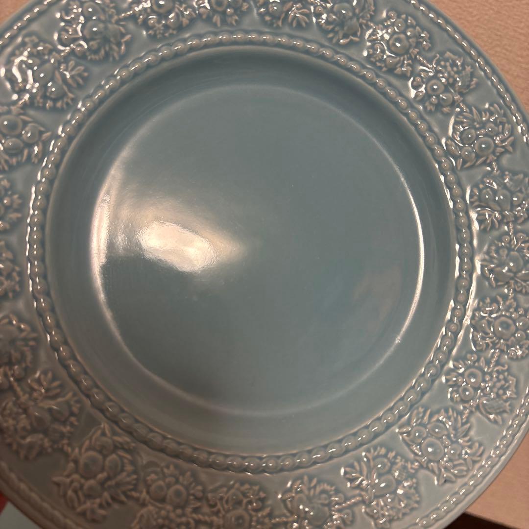 ウェッジウッド　フェスティビティー　ブルー　デザートプレート　20.5cm