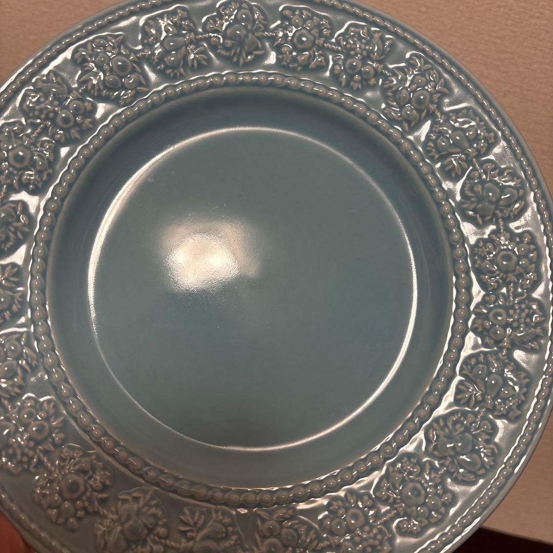 ウェッジウッド　フェスティビティー　ブルー　デザートプレート　20.5cm