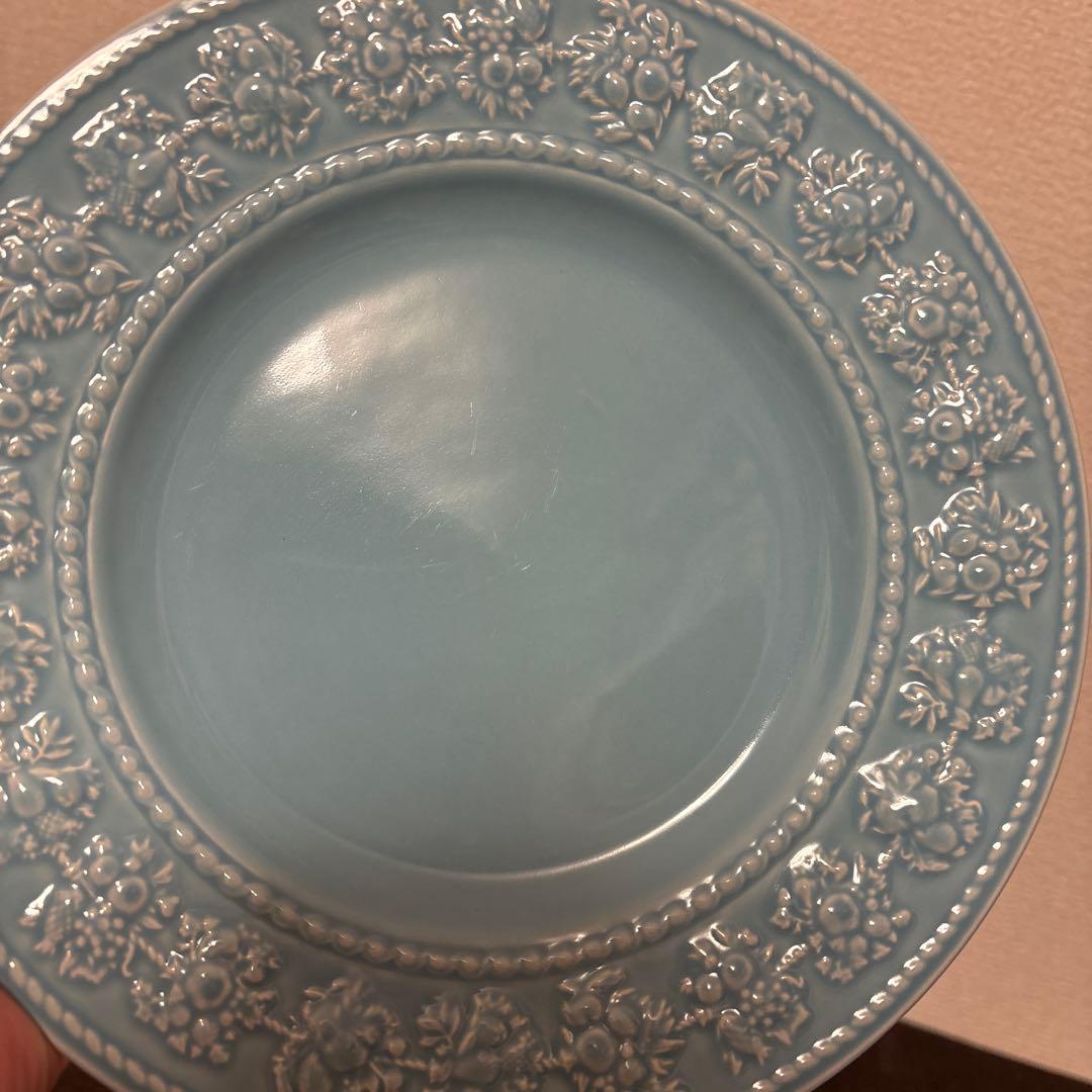 ウェッジウッド　フェスティビティー　ブルー　デザートプレート　20.5cm