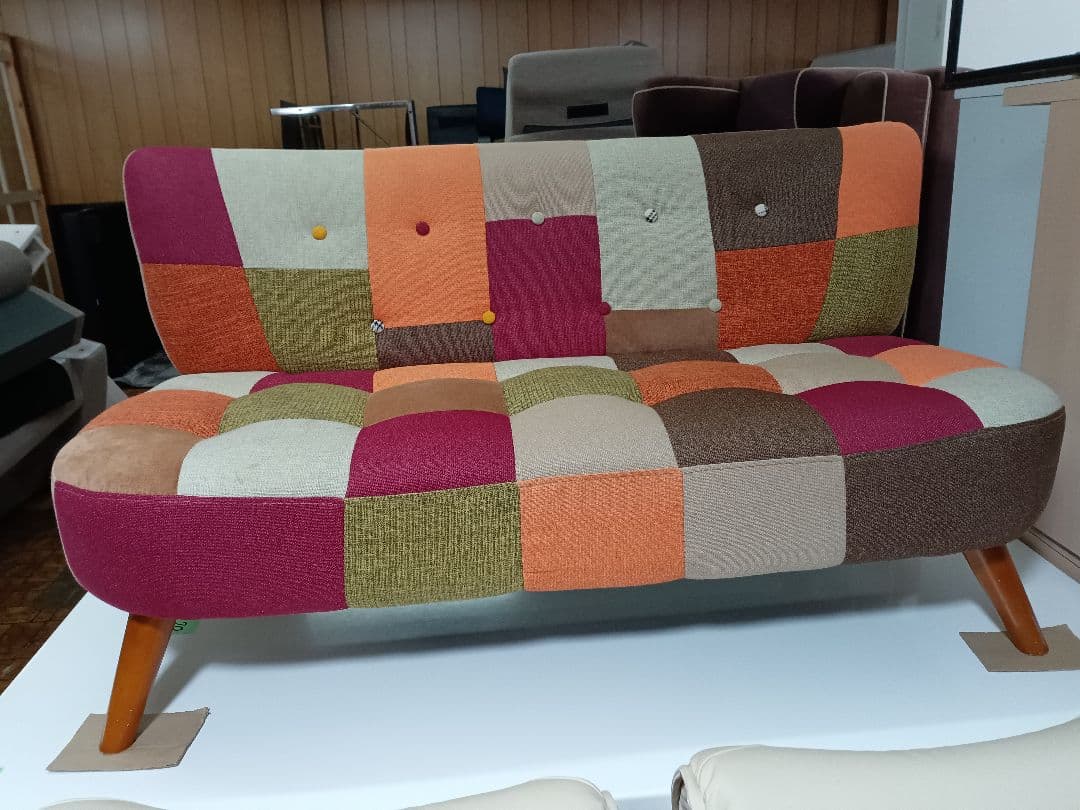 不二貿易　ソファ　パッチワーク　デイジー