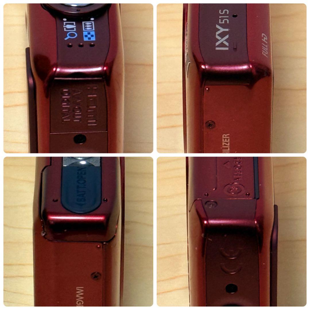 【付属品多数】Canon ixy 51s レッド 動作確認済