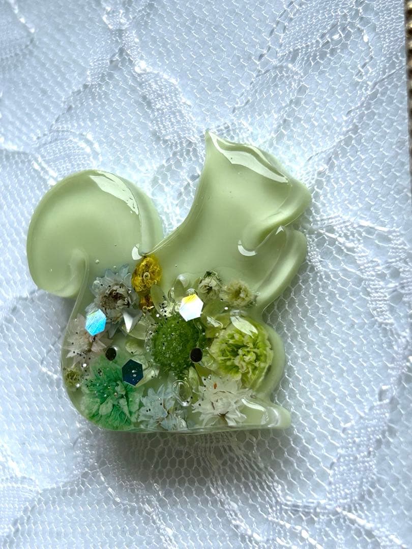 レジンヘアゴム リス Ｎｏ．604