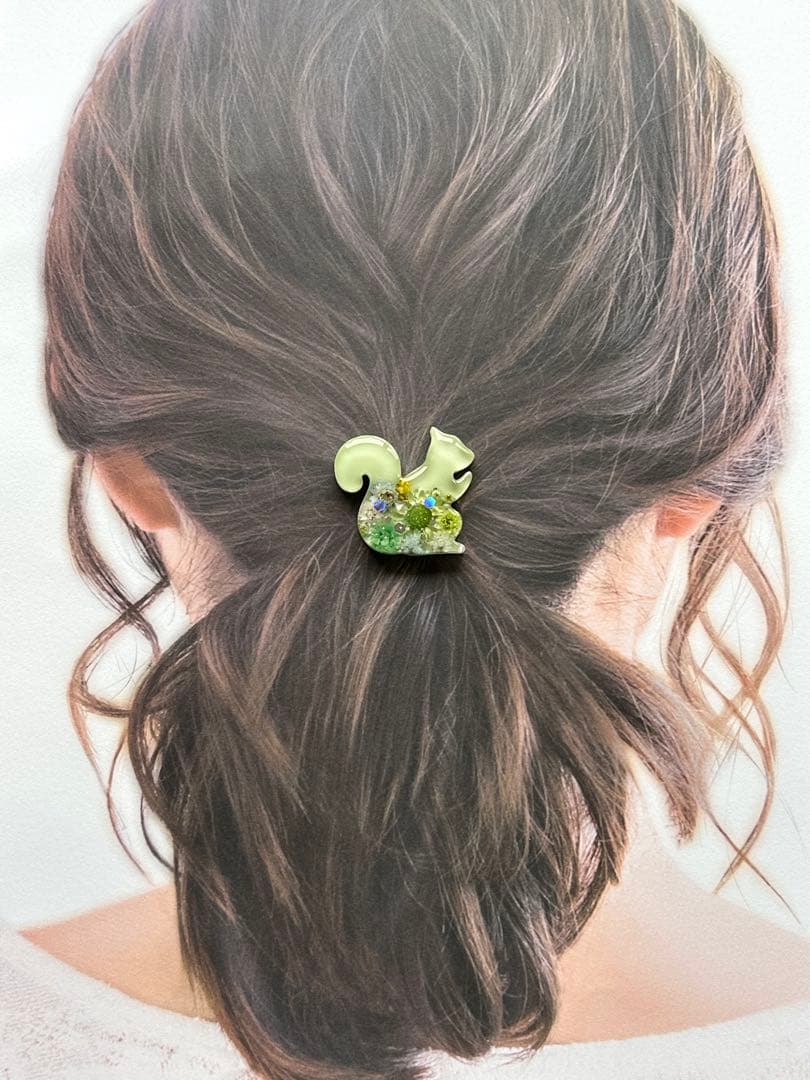 レジンヘアゴム リス Ｎｏ．604