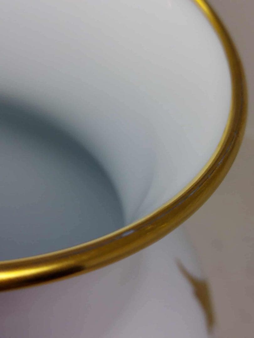 大倉陶園 花瓶 金蝕バラ 35cm