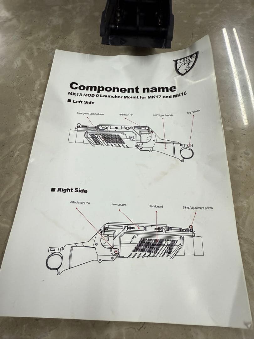 ⑩Mk13 グレネードランチャー スカーL　モスカート　サバゲー
