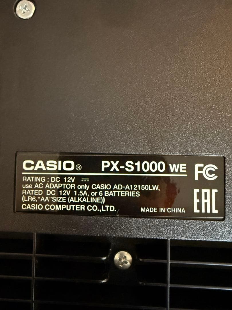 CASIO PX-S1000 ホワイト 美品 付属品あり