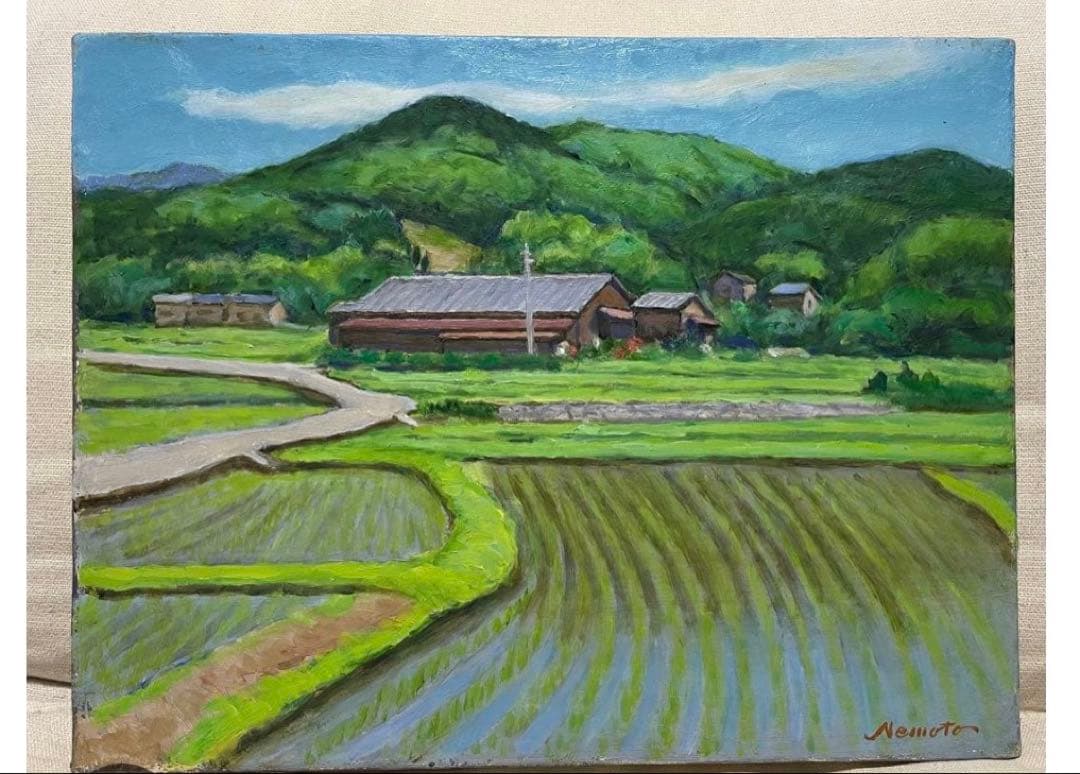 『user_e25f308c』です　田園風景 油彩画　5枚