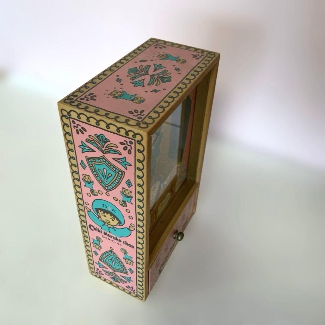 【レア】ちびまる子ちゃん まるちゃんサーカス 木製小物入れ付きオルゴールからくり