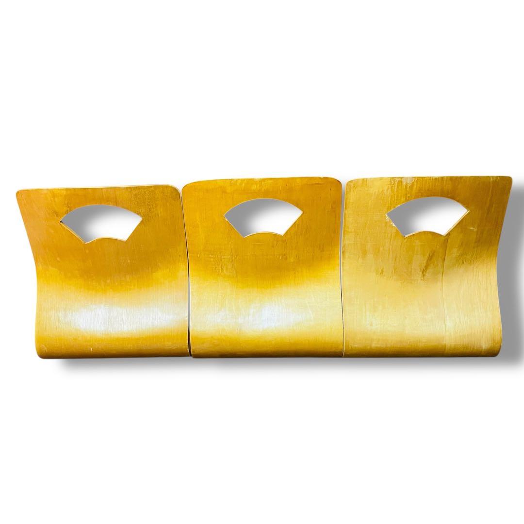 石橋6脚セット✨️木製座椅子　曲げ座椅子　和座椅子 ナチュラル 　旅館座椅子