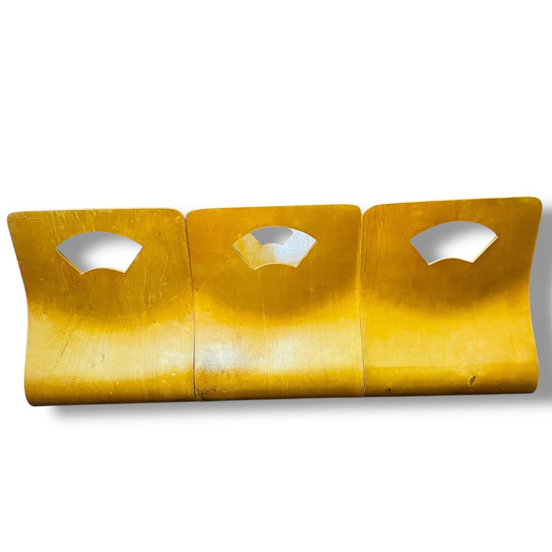 石橋6脚セット✨️木製座椅子　曲げ座椅子　和座椅子 ナチュラル 　旅館座椅子