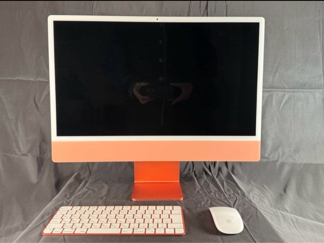 美品　iMac24インチ M1 16GBメモリー/512GBストレージ オレンジ