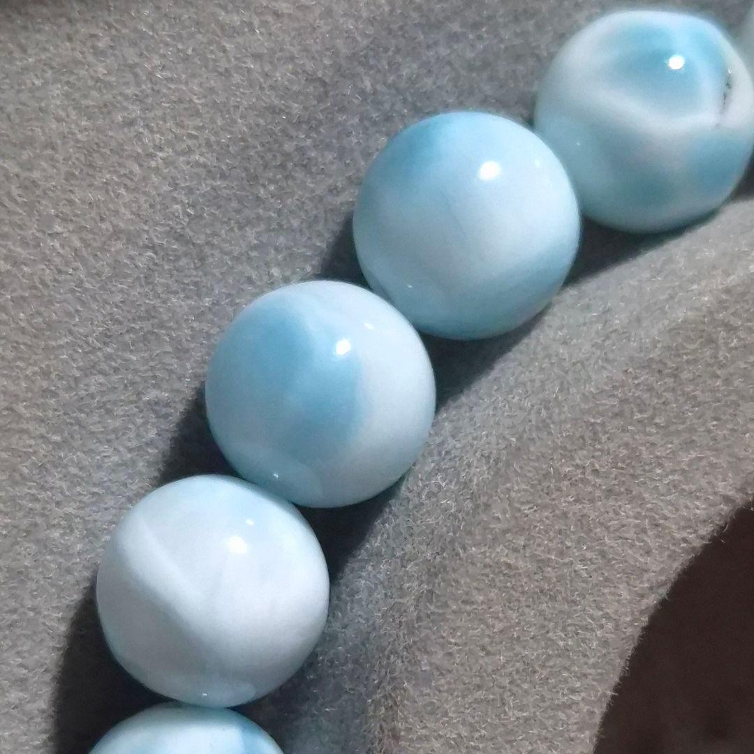 ラリマー　小粒　ブレスレット