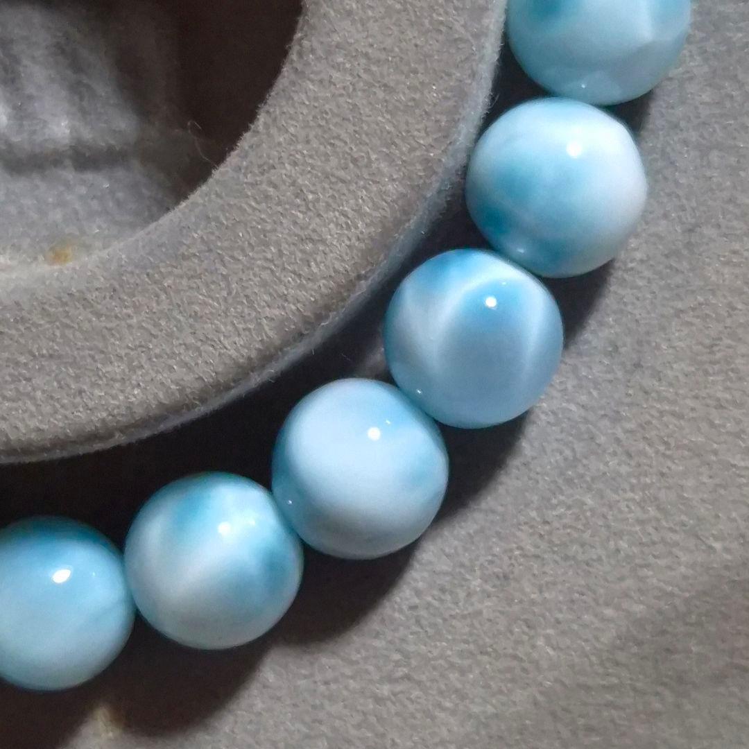 ラリマー　小粒　ブレスレット