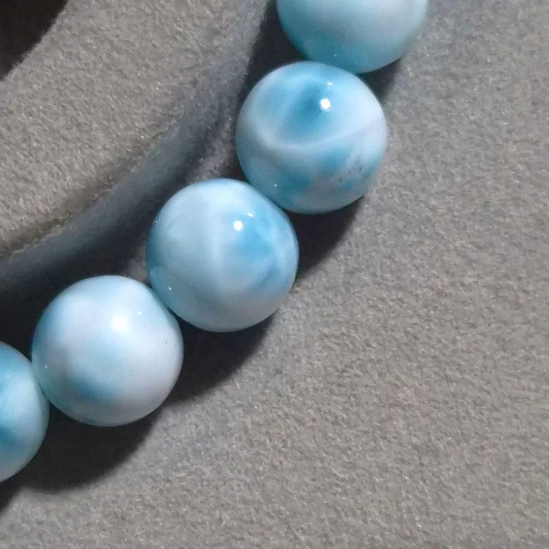 ラリマー　小粒　ブレスレット