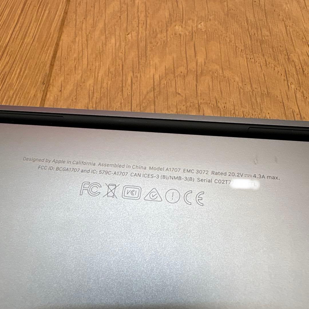 [ジャンク]MacBook Pro 15インチ2016 i7 16GB