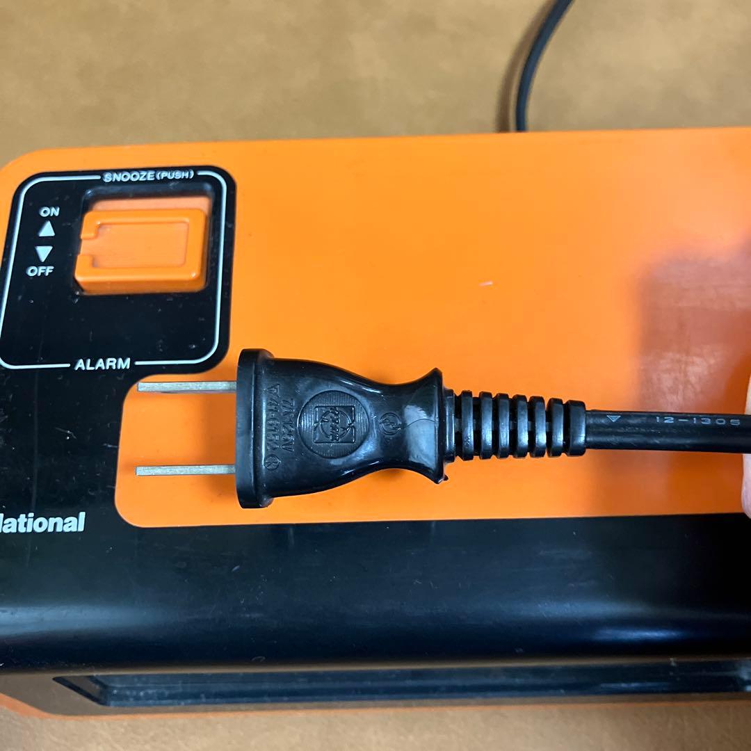 ナショナル　交流目覚時計　昭和レトロ