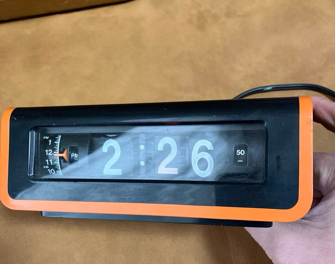 ナショナル　交流目覚時計　昭和レトロ