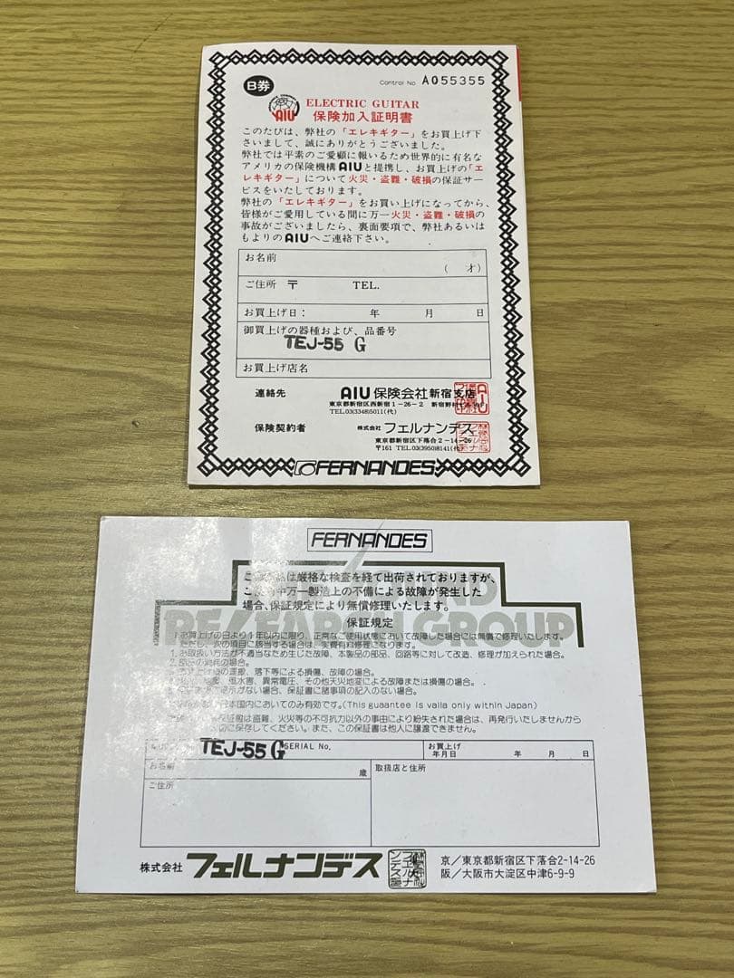 フェルナンデス TEJ55G 布袋寅泰モデルブラックライン塗装 EMG搭載