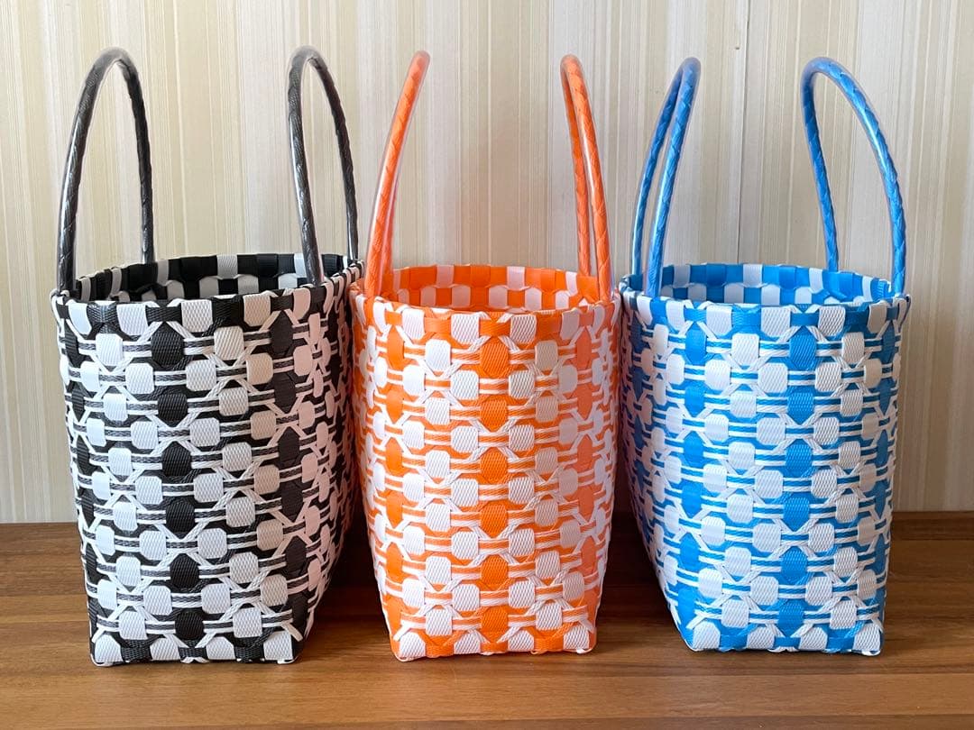 SARARA PPバンド かごバッグ Lサイズ 3個まとめ