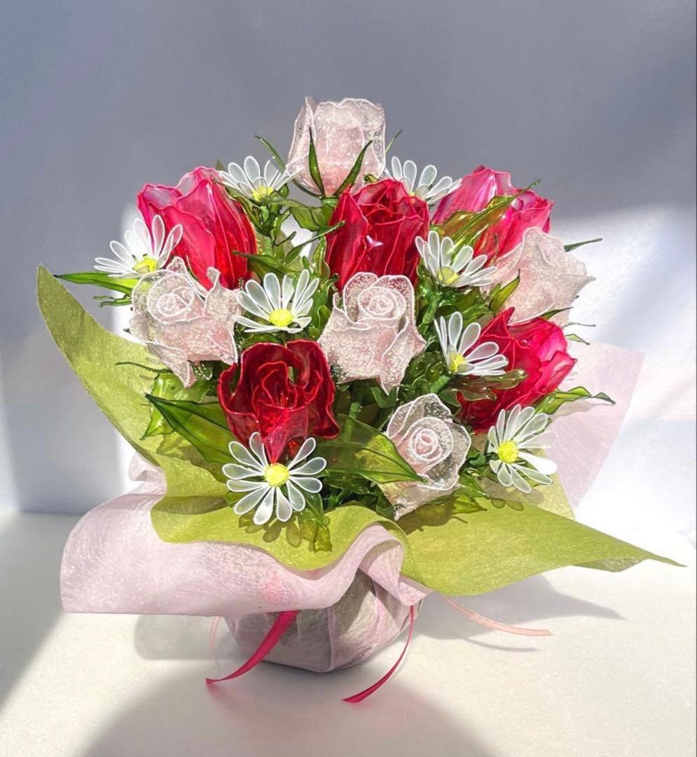 アメリカンフラワー　ディップフラワーNO.206（チューリップ・蕾薔薇・）