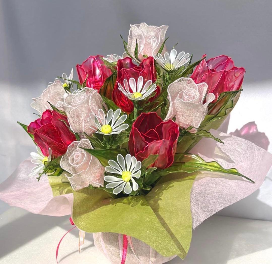 アメリカンフラワー　ディップフラワーNO.206（チューリップ・蕾薔薇・）