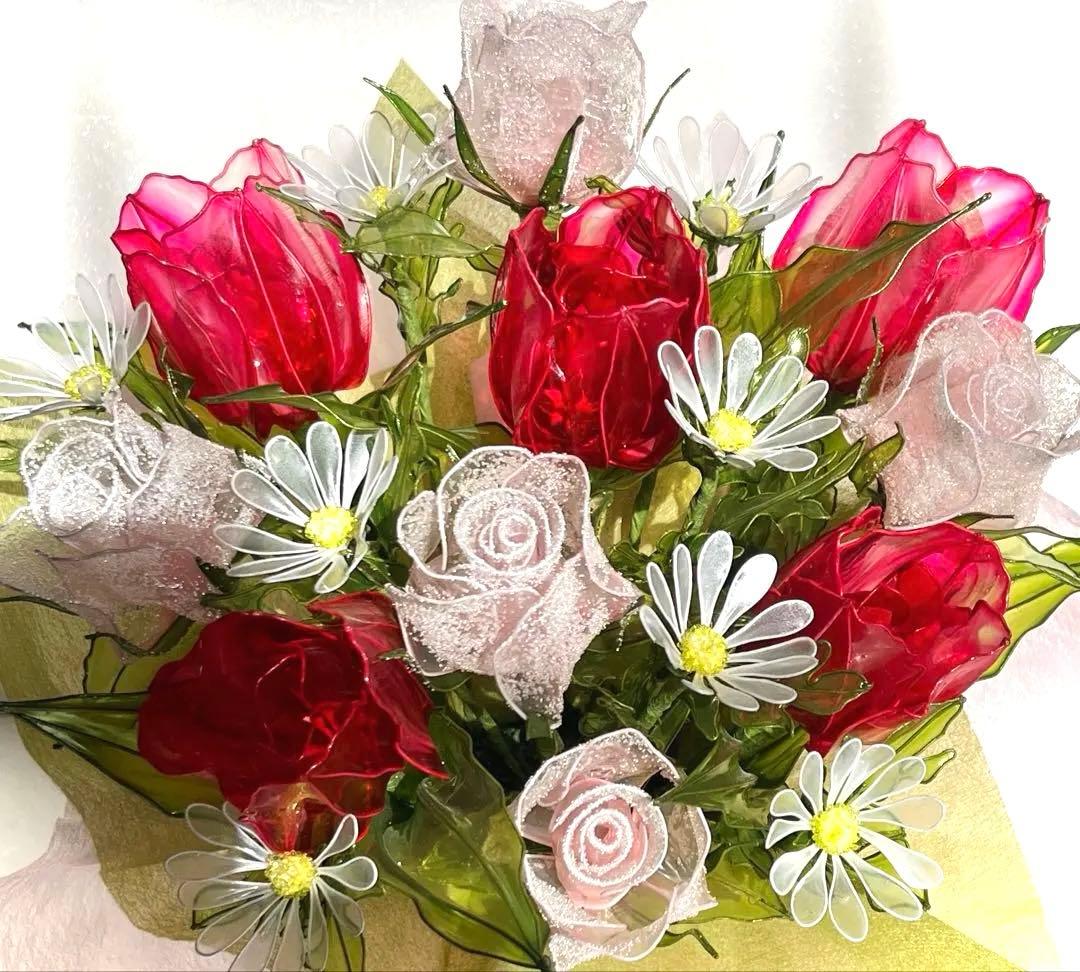 アメリカンフラワー　ディップフラワーNO.206（チューリップ・蕾薔薇・）