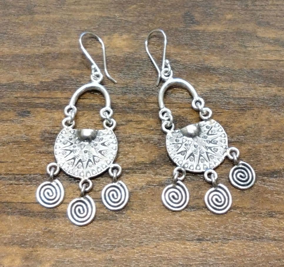 カレンシルバー　ピアス　ハンドメイド　海外仕入れ