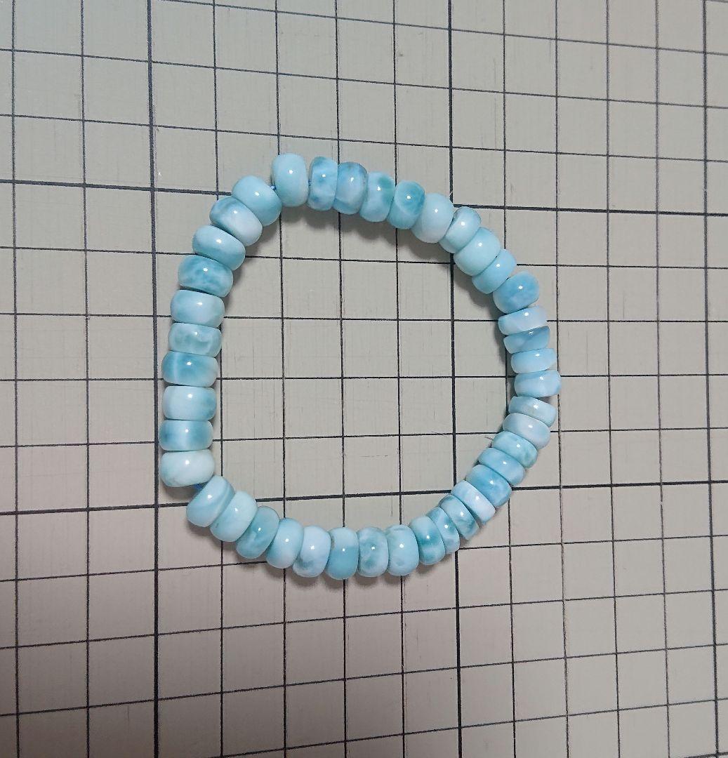 ラリマー　ブレスレット　5点セット ボタンカット