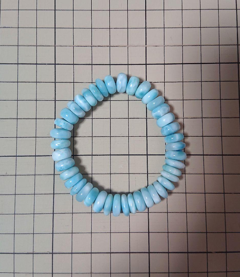 ラリマー　ブレスレット　5点セット ボタンカット