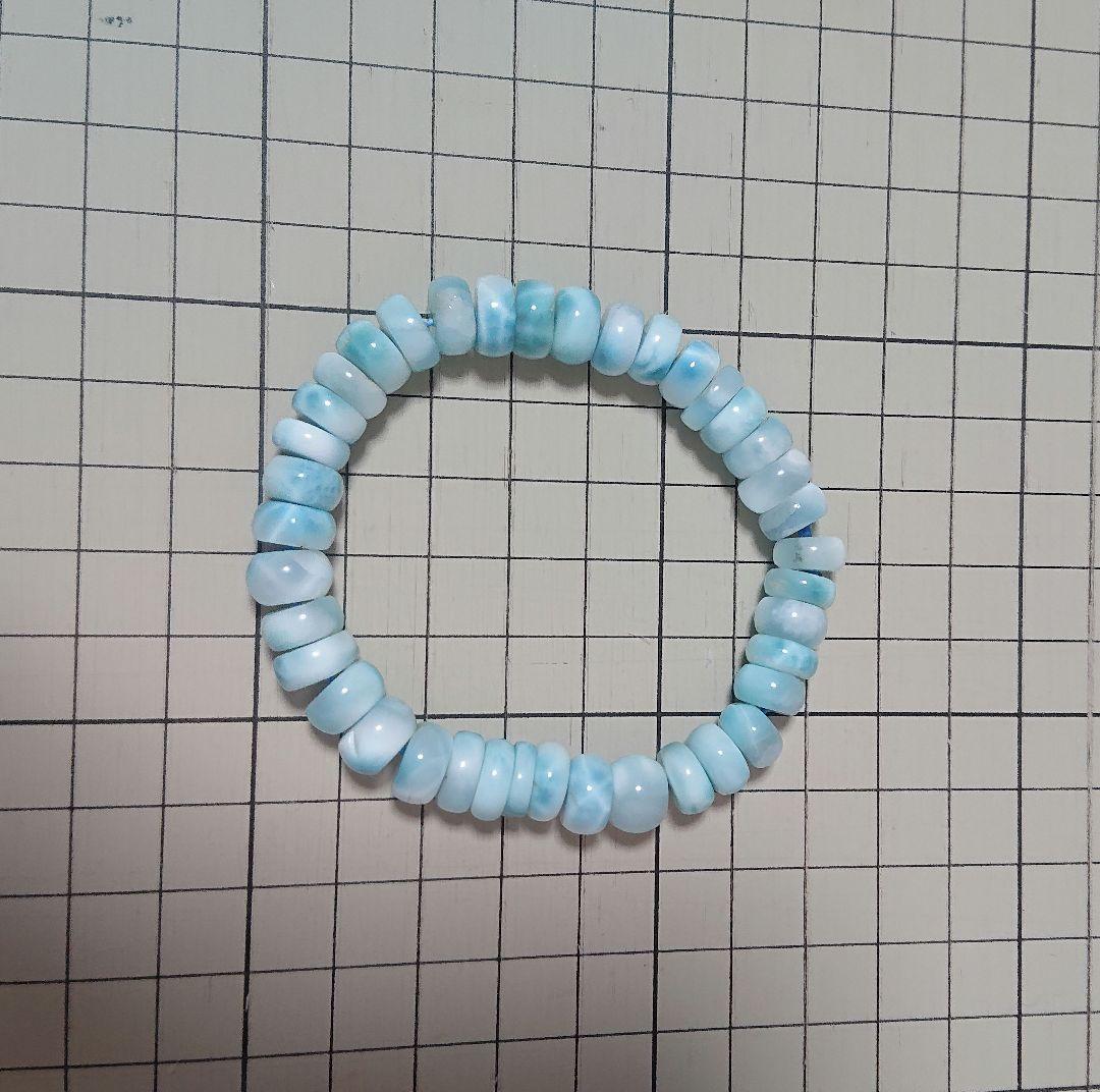 ラリマー　ブレスレット　5点セット ボタンカット