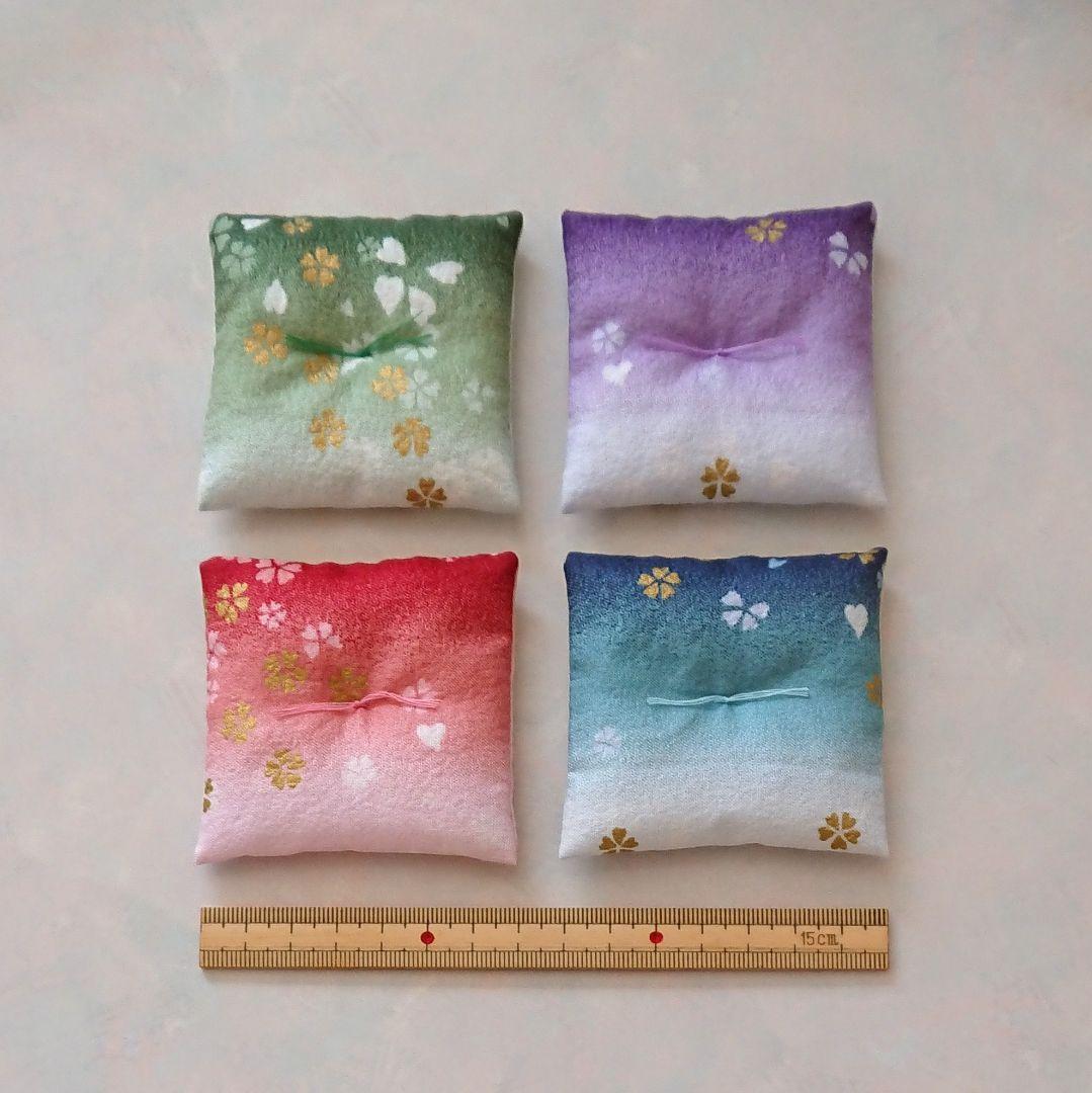 ミニ座布団 置物用 桜吹雪 オーダーページ ハンドメイド ミニチュア