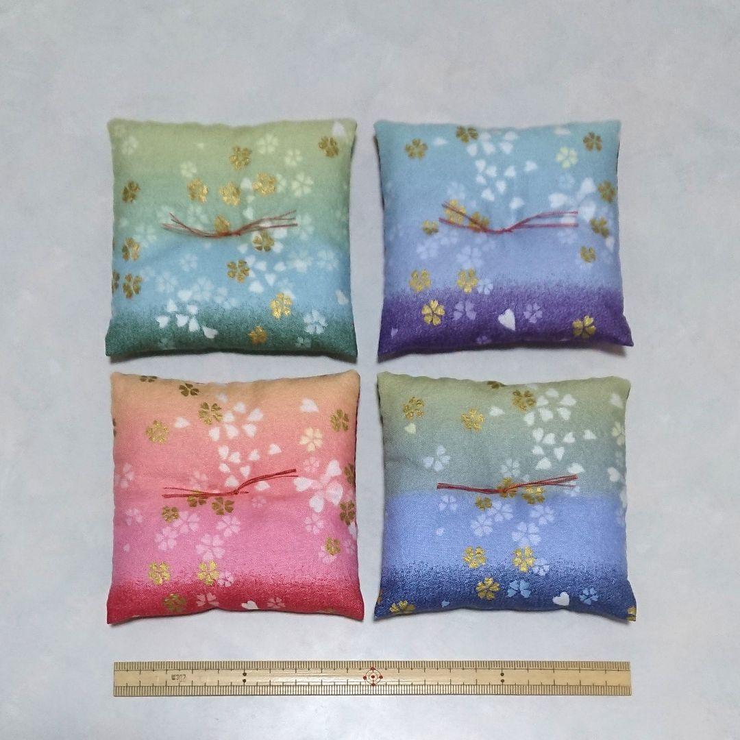 ミニ座布団 置物用 桜吹雪 オーダーページ ハンドメイド ミニチュア