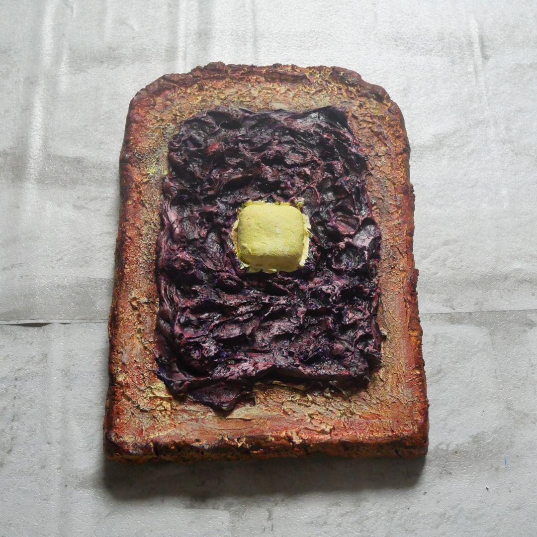 油絵 油彩 絵画 アートパネル【小倉トースト】