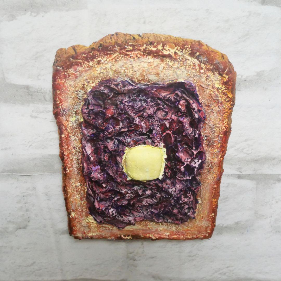 油絵 油彩 絵画 アートパネル【小倉トースト】