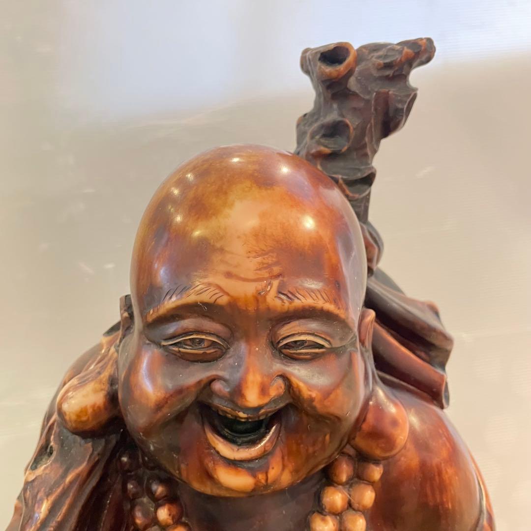 七福神　布袋様　彫刻　美術品　置物　飾り　縁起物　骨董品　工芸品　インテリア