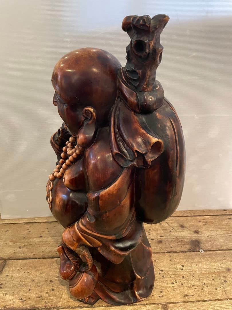 七福神　布袋様　彫刻　美術品　置物　飾り　縁起物　骨董品　工芸品　インテリア