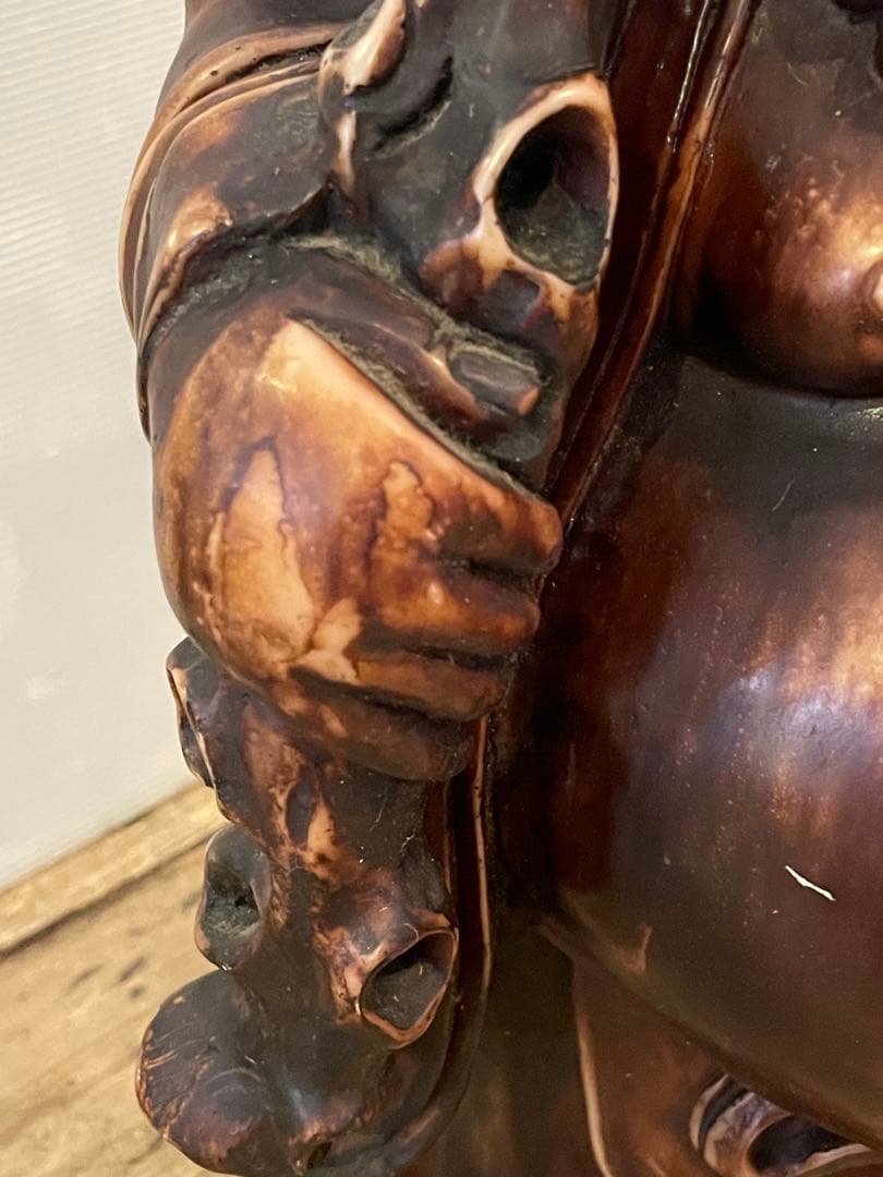 七福神　布袋様　彫刻　美術品　置物　飾り　縁起物　骨董品　工芸品　インテリア