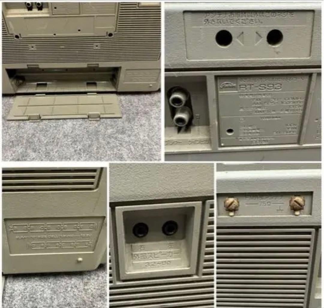 ジャンク 東芝 ステレオラジオカセットレコーダー　BOMBEAT　RT-S93