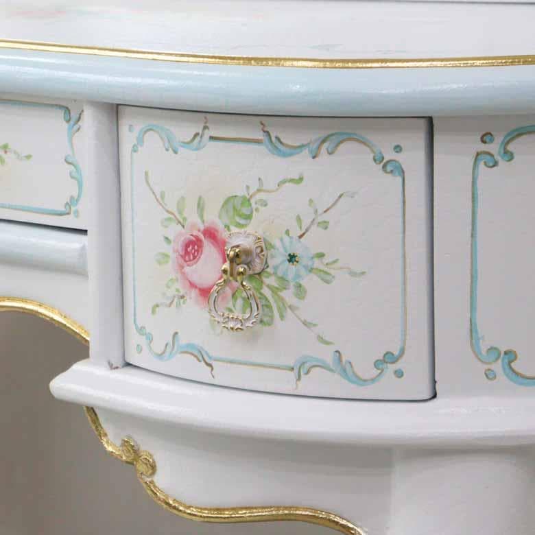 ドレッサー 3面鏡 スツール付き 完成品 猫脚 鏡台 365 アウトレット