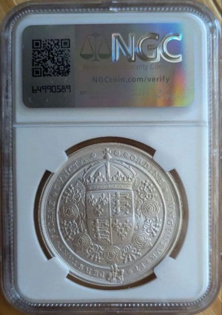 【最高鑑定 初版】2024 英国 ヘンリー8世 国璽 1oz 銀貨 PF70