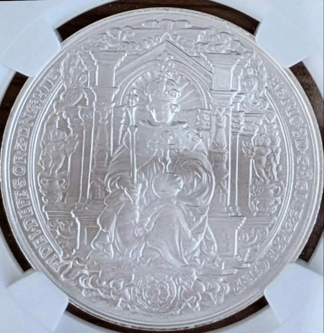 【最高鑑定 初版】2024 英国 ヘンリー8世 国璽 1oz 銀貨 PF70