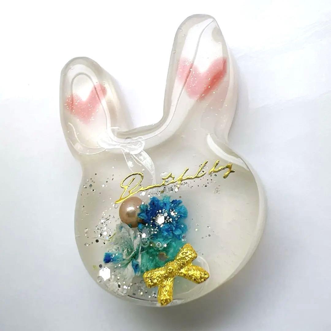 レジン ヘアゴム うさぎ No.808