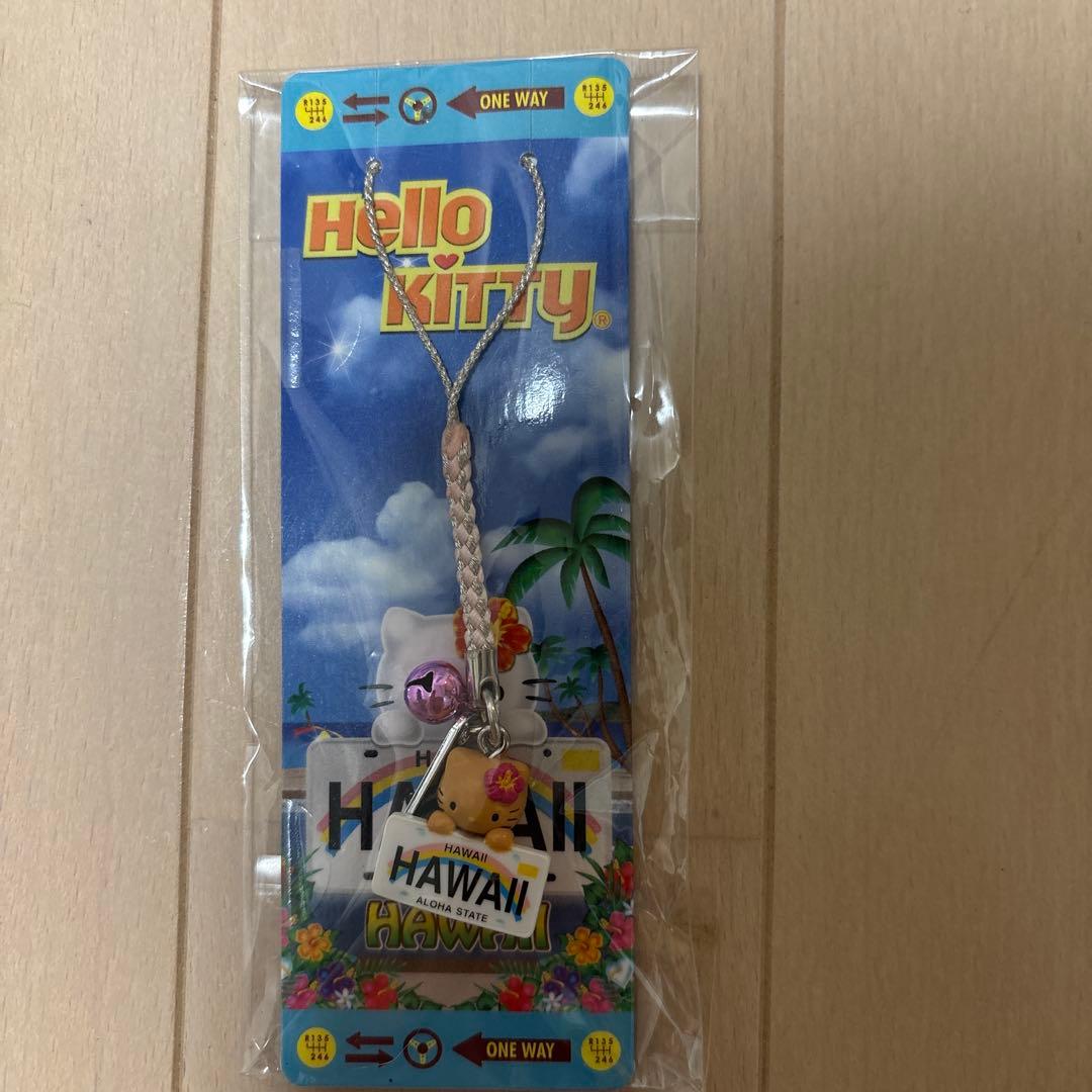 ハワイ　ご当地キティ　ストラップ　日焼けキティ