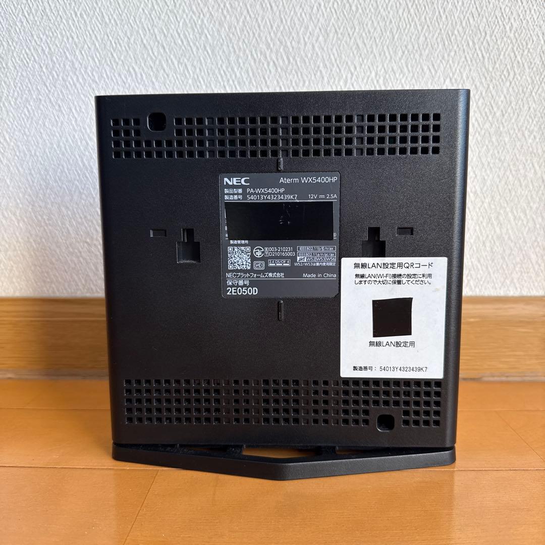 NEC Aterm WX-5400HP ルーター